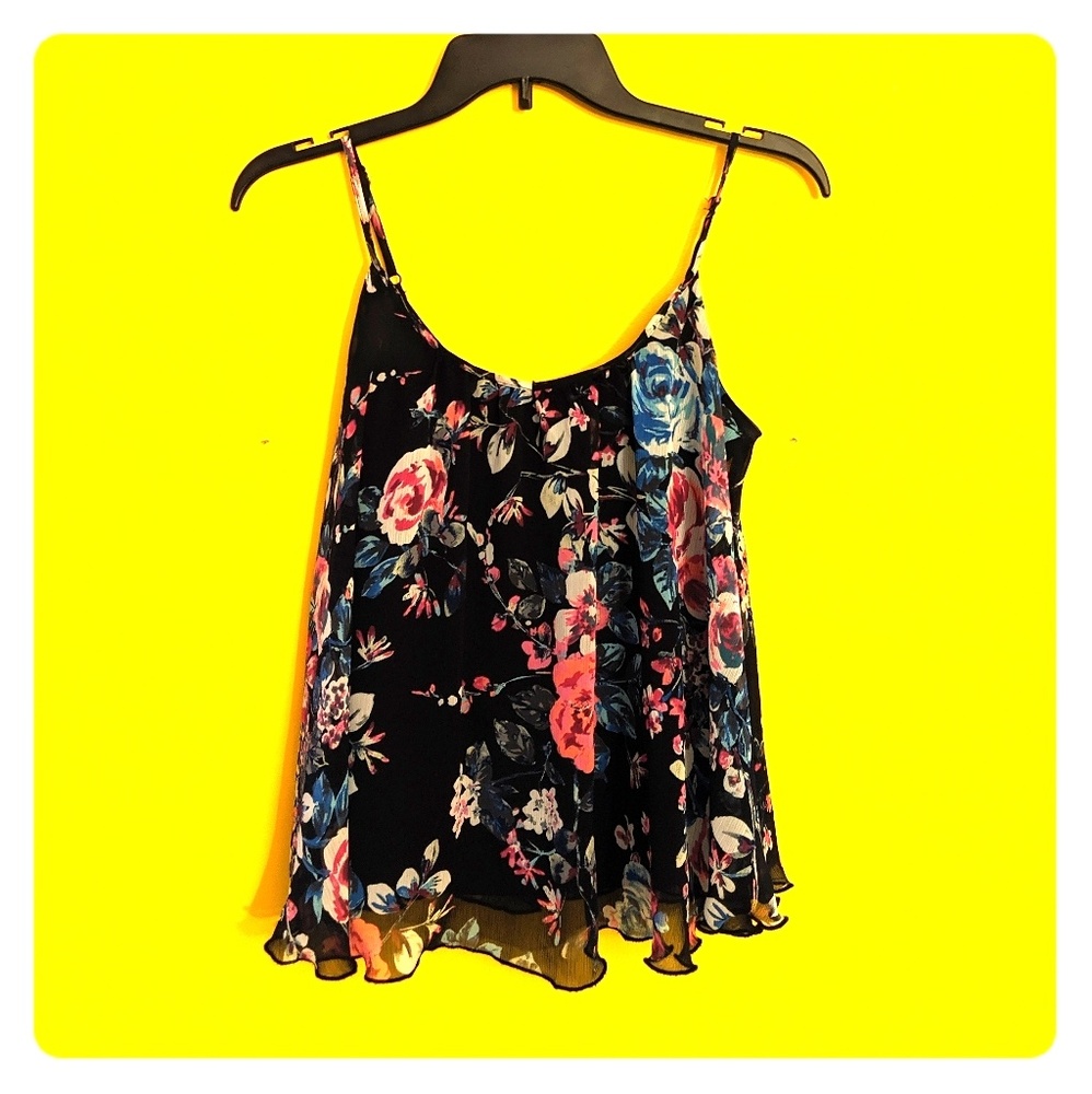 EXPRESS Floral dressy tank